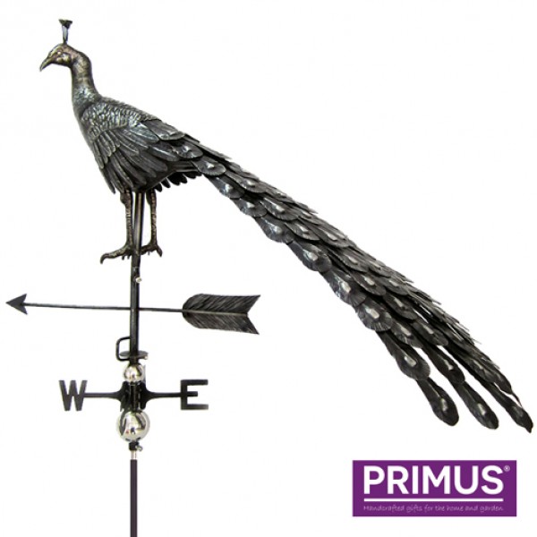 3D Peacock weathervane with garden stake Primus