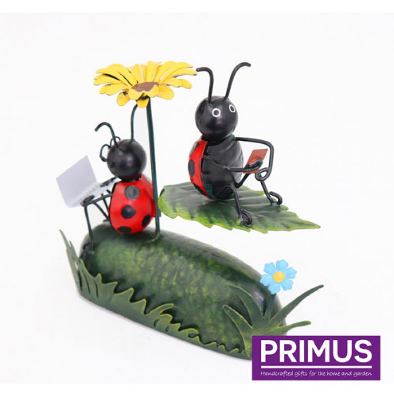 Primus Miniature Metal Life - Ladybird with Flower Umbrella