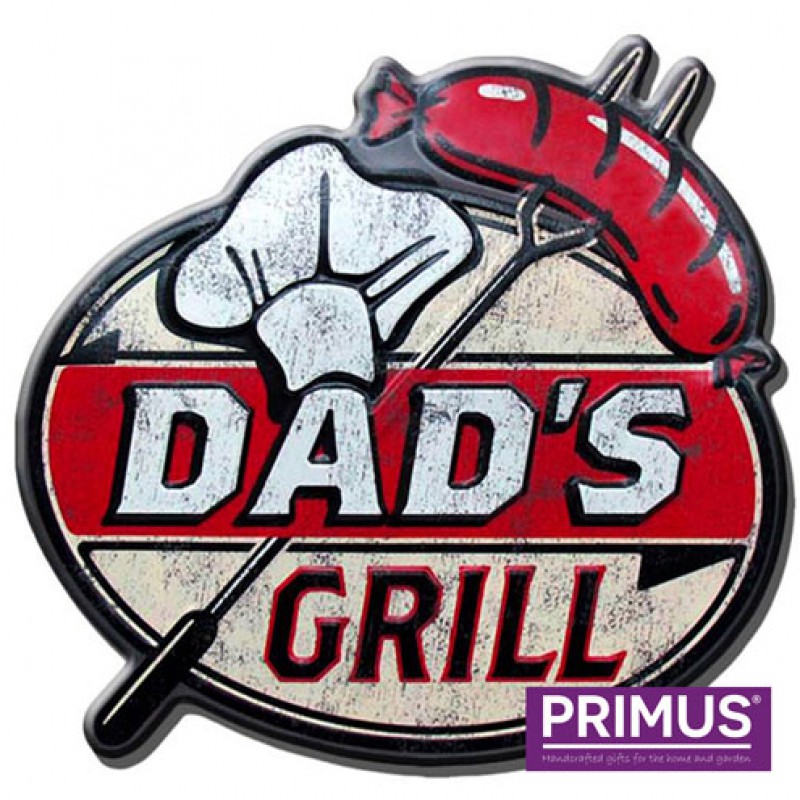 Primus Dad's Grill Metal Plaque